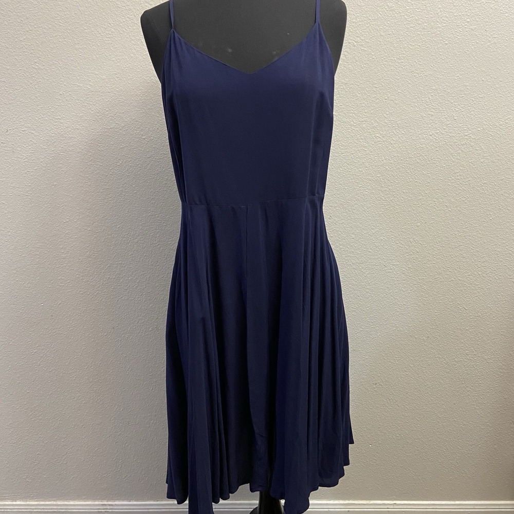 NEW Gap Midi Dress Women's‎ Medium Navy Slip Dress Sundress Spaghetti Strap